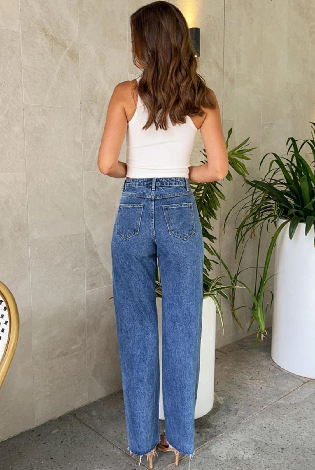 Beate® | Women'S High Waist Beaded Jeans Cargo