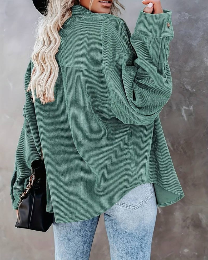 Brunet® | Stylish Oversized Blouse With Button Closure