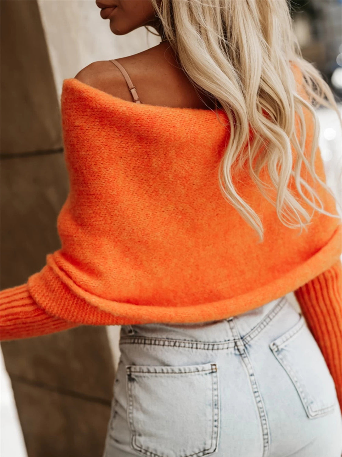 Andrea | Long sleeve cropped knit top