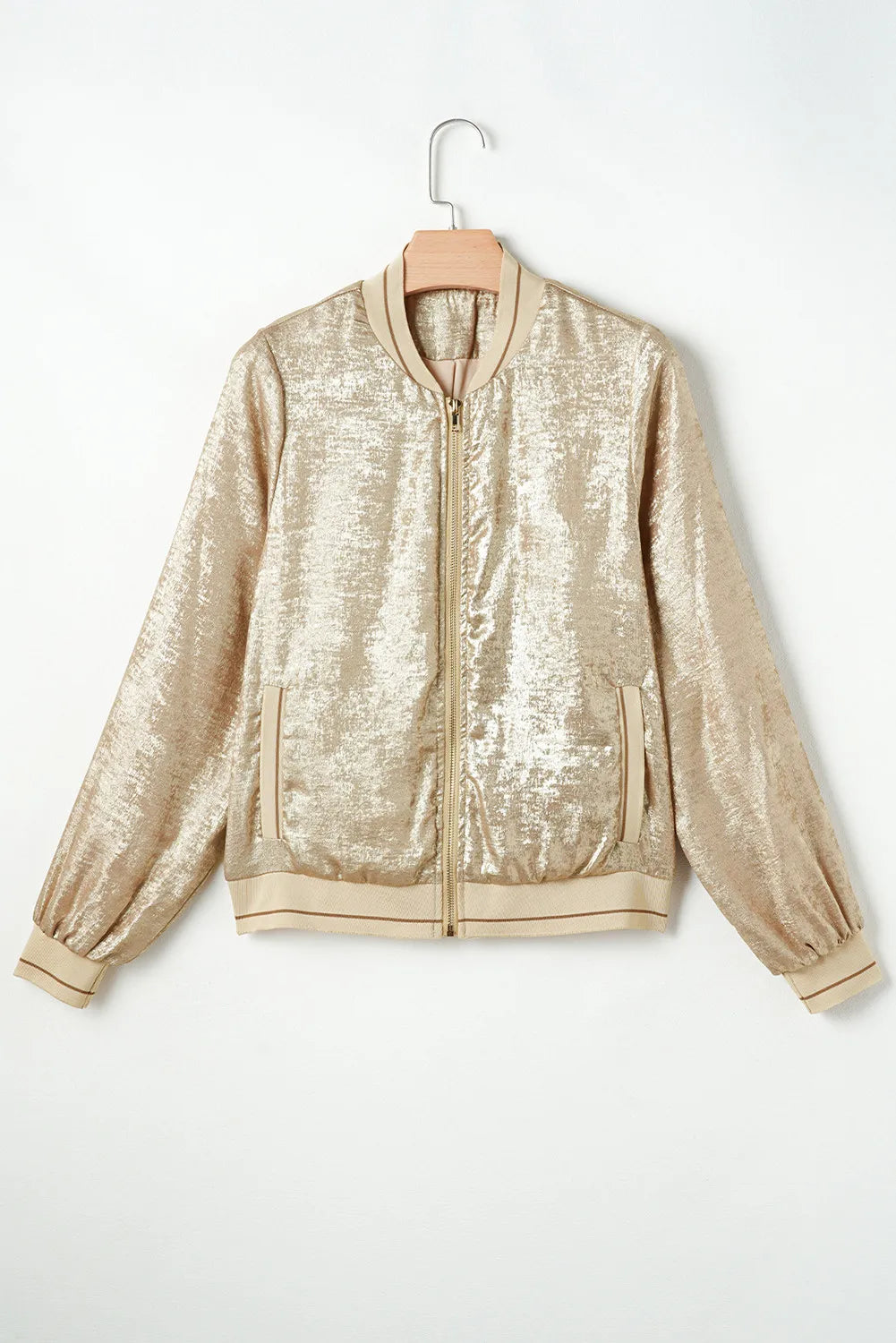 Claudia | Long sleeve jacket with baseball collar and zip
