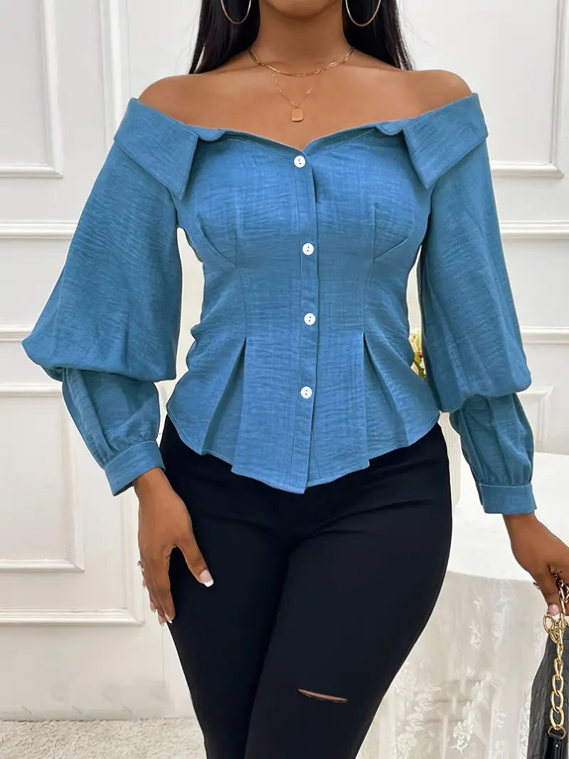 Alberta® | Elegant Off-The-Shoulder Blouse