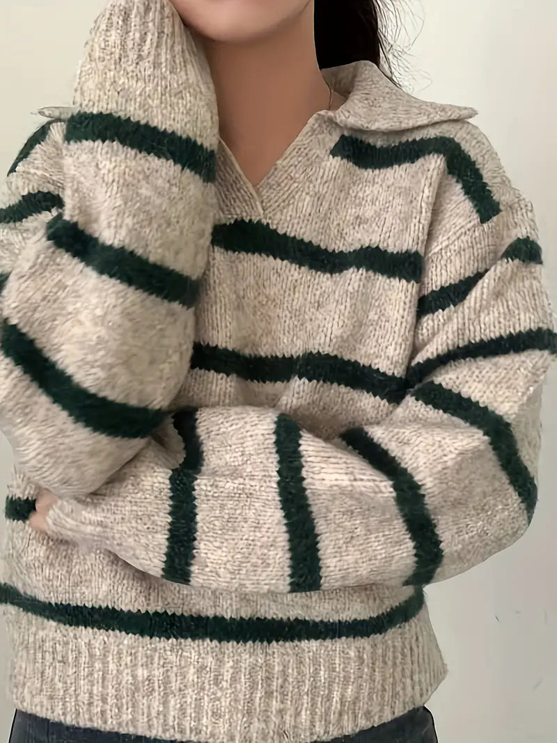 Elena | V-neck knitted sweater