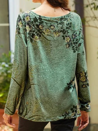 Marina® | Blouse With Long Sleeves And Floral Print