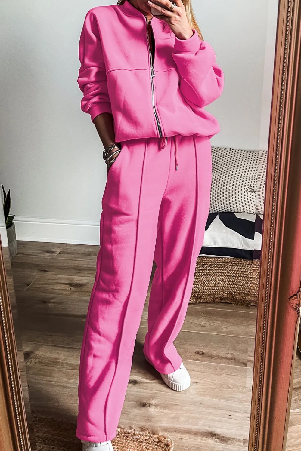Marta | Long-sleeved top and zip-up trousers set