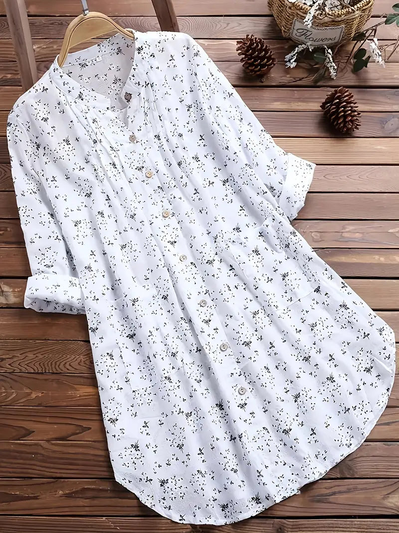 Natalia® | Classic Summer Shirt Floral Pattern