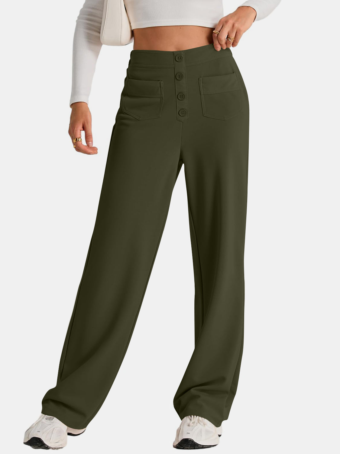 Aurora | Wide-leg, high-waisted trousers