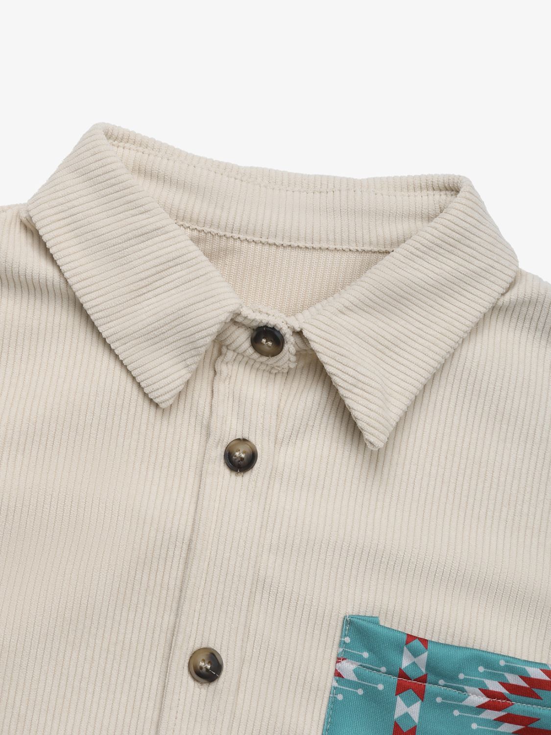 Lucie | Perfee neck jacket with geometric collar and pockets