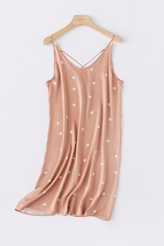Emilia® | Printed Camisole Dress With Crossed Straps At The Back