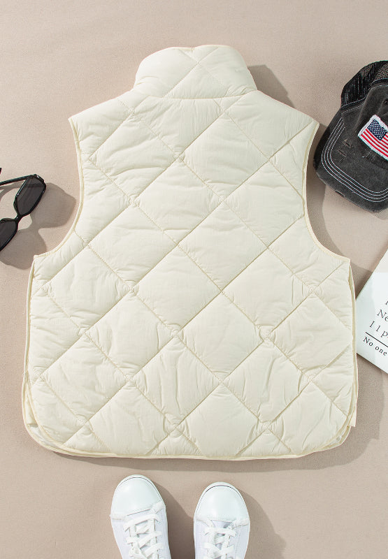 Maite | Vest with snap-down structure and pockets