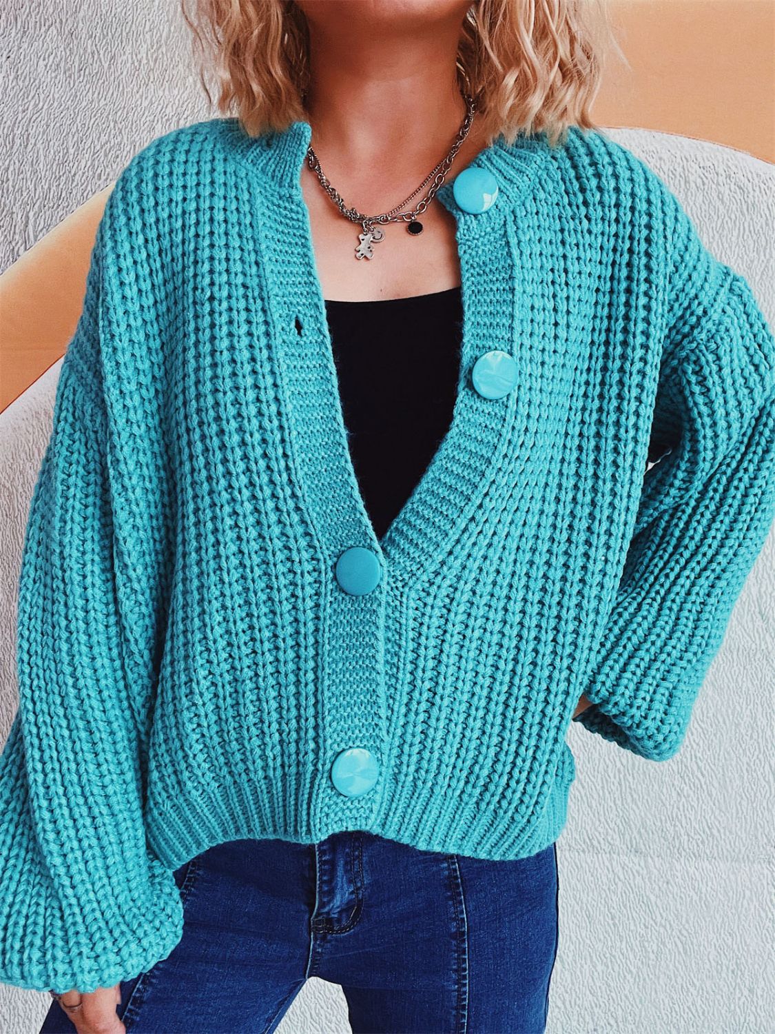 Adelheid | Long sleeve cardigan with buttons