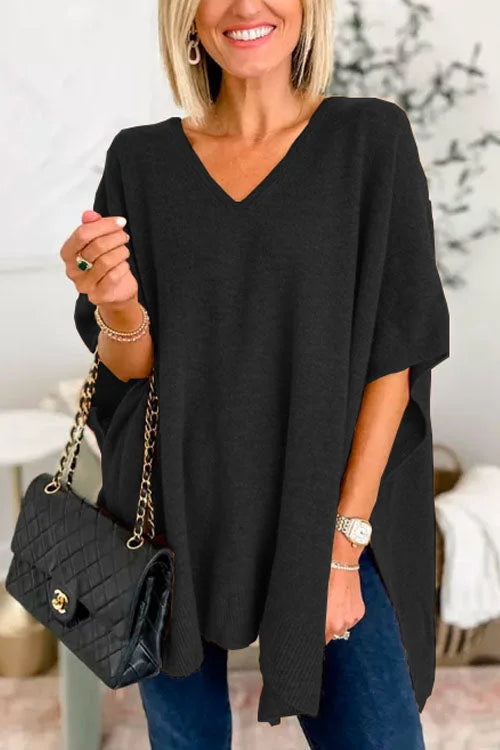 Aurica® | Blouse With Irregular Hem And V-Neck