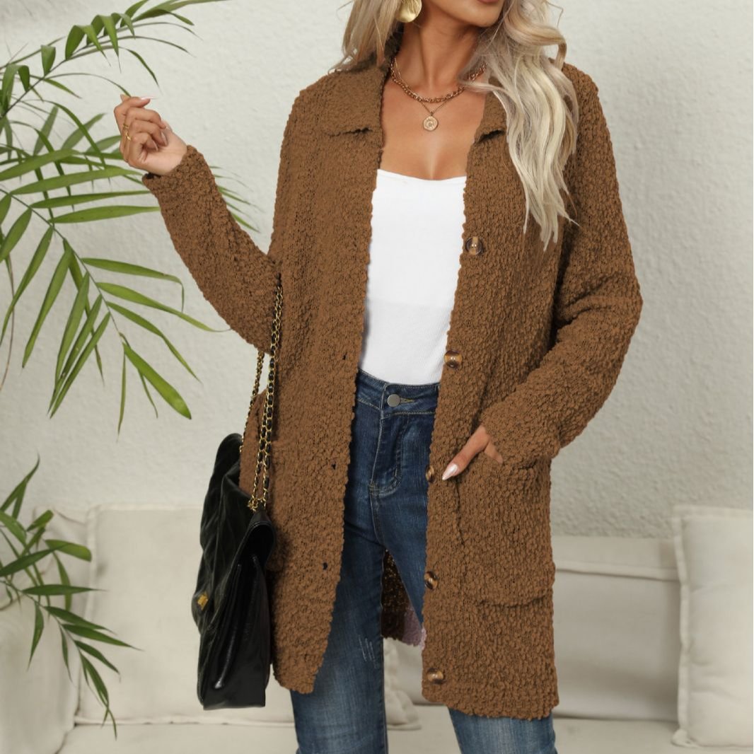 Angela | Long cardigan with pockets