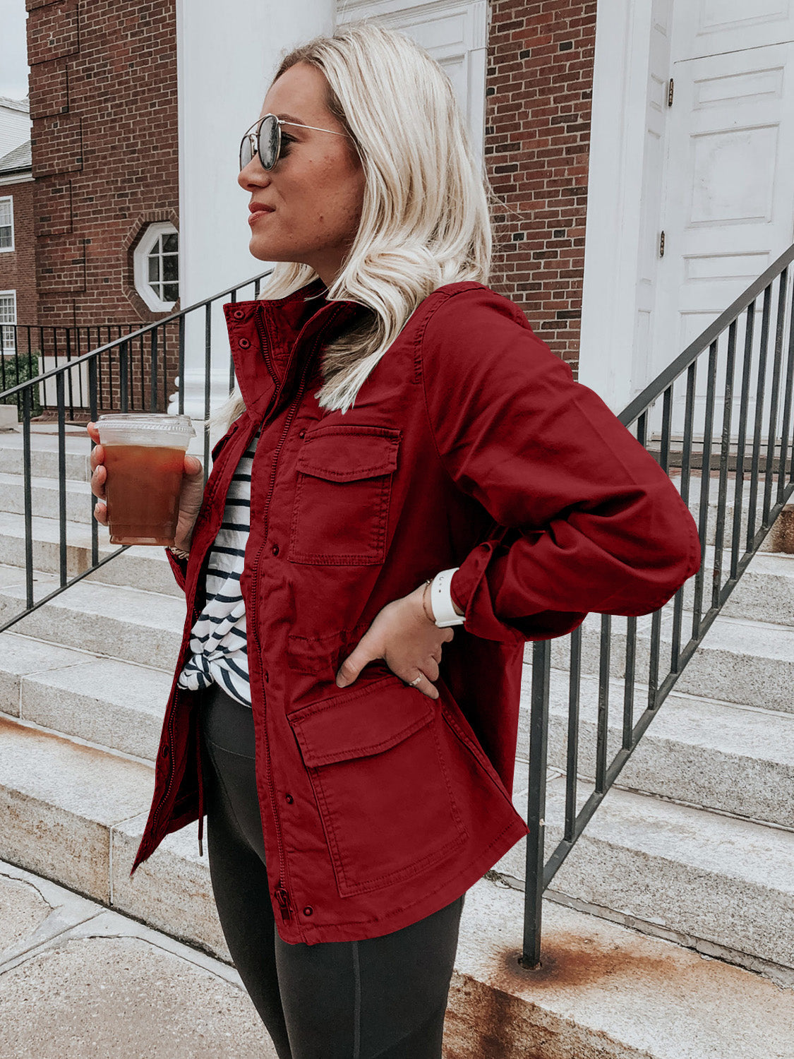 Carolina | Long sleeve zip jacket with pockets