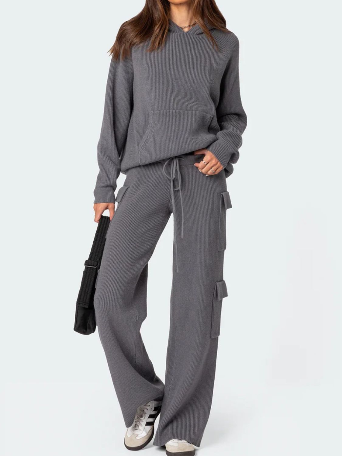 Tatjana | Long sleeve hoodie top and pants sweater set