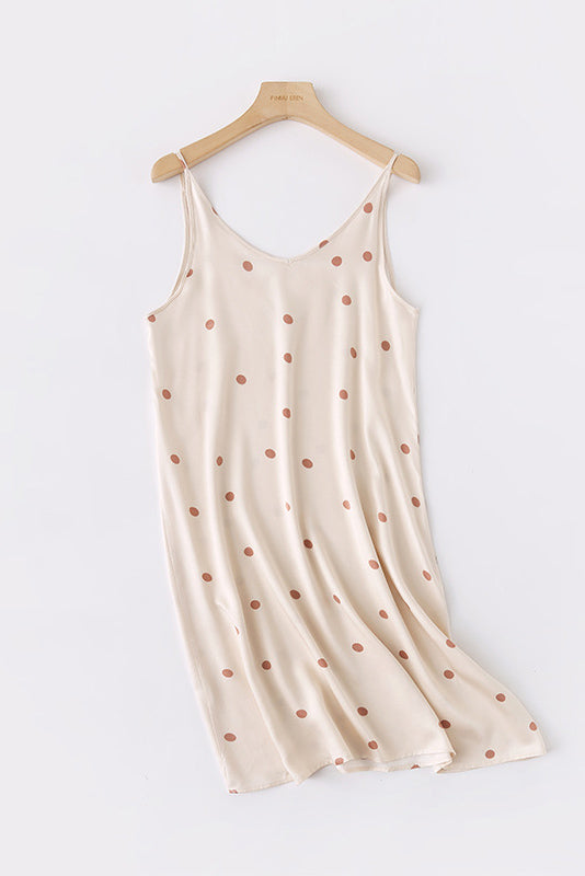 María Fernanda® | Printed Camisole Dress With Crossed Straps At The Back