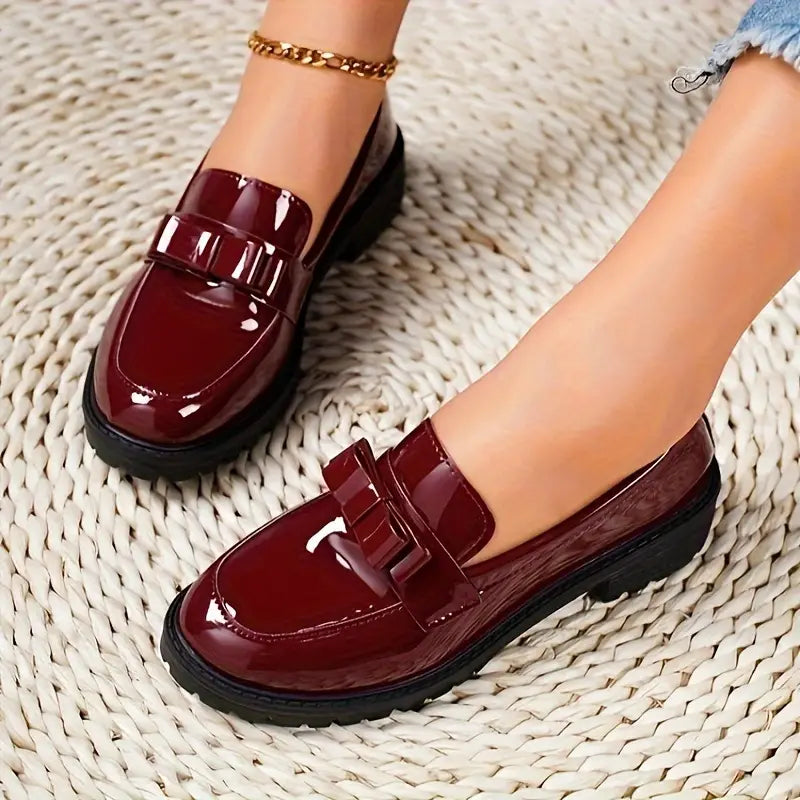 Florence® | Women's chunky heel bow knot loafer