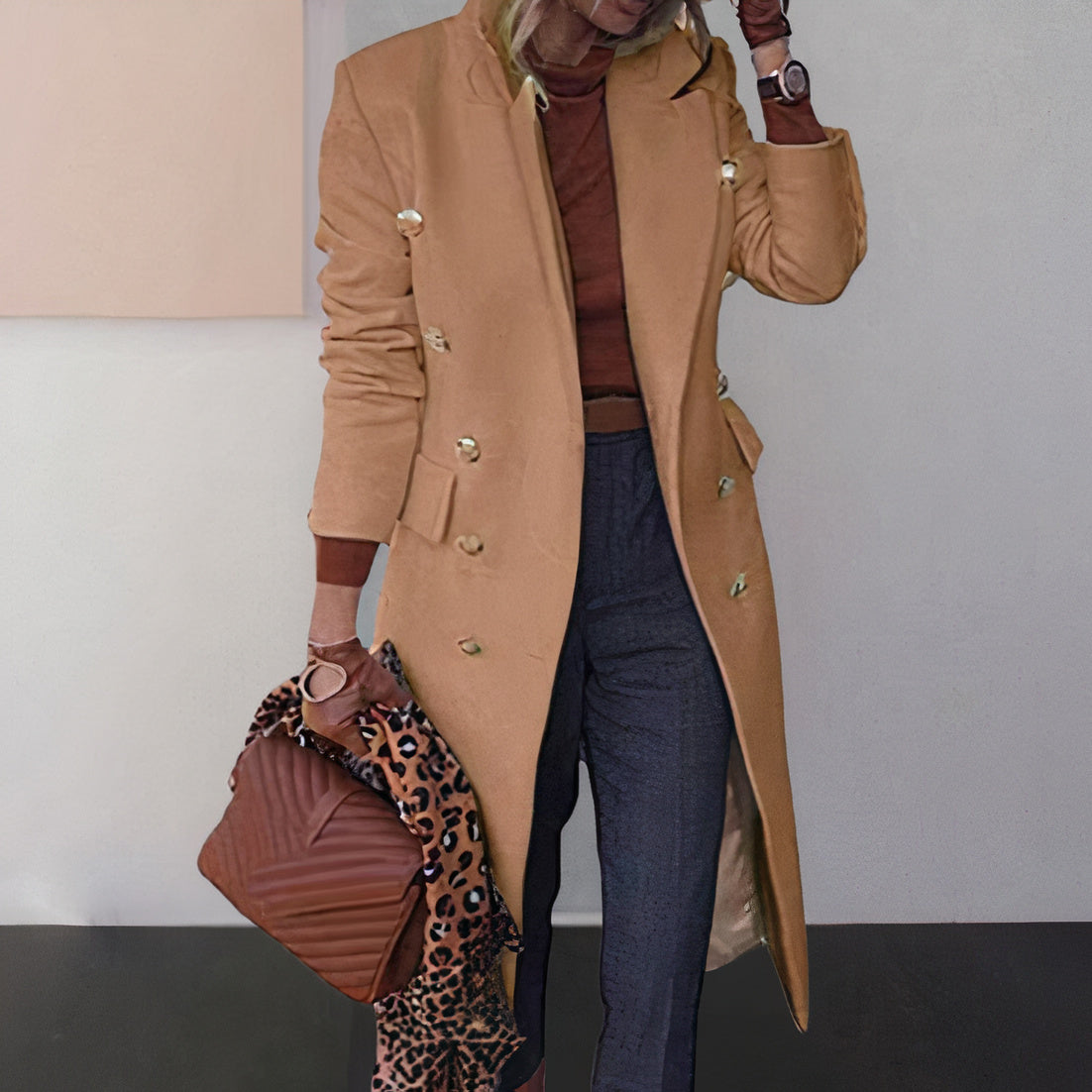 Raïssa | Elegant long coat for women