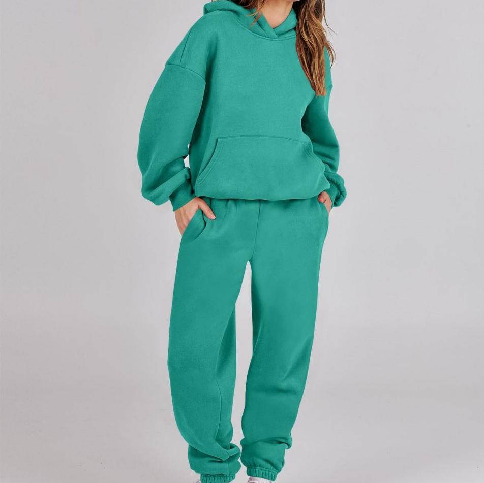 Barbara | Vibrant fall hoodie and sweatpants set for women