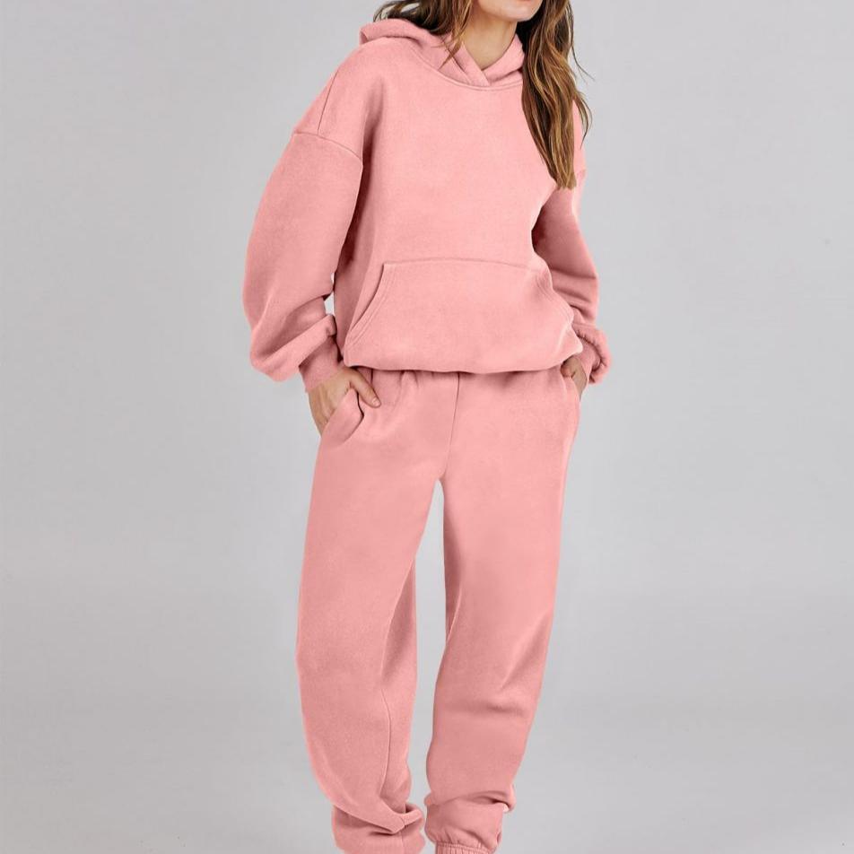 Barbara | Vibrant fall hoodie and sweatpants set for women