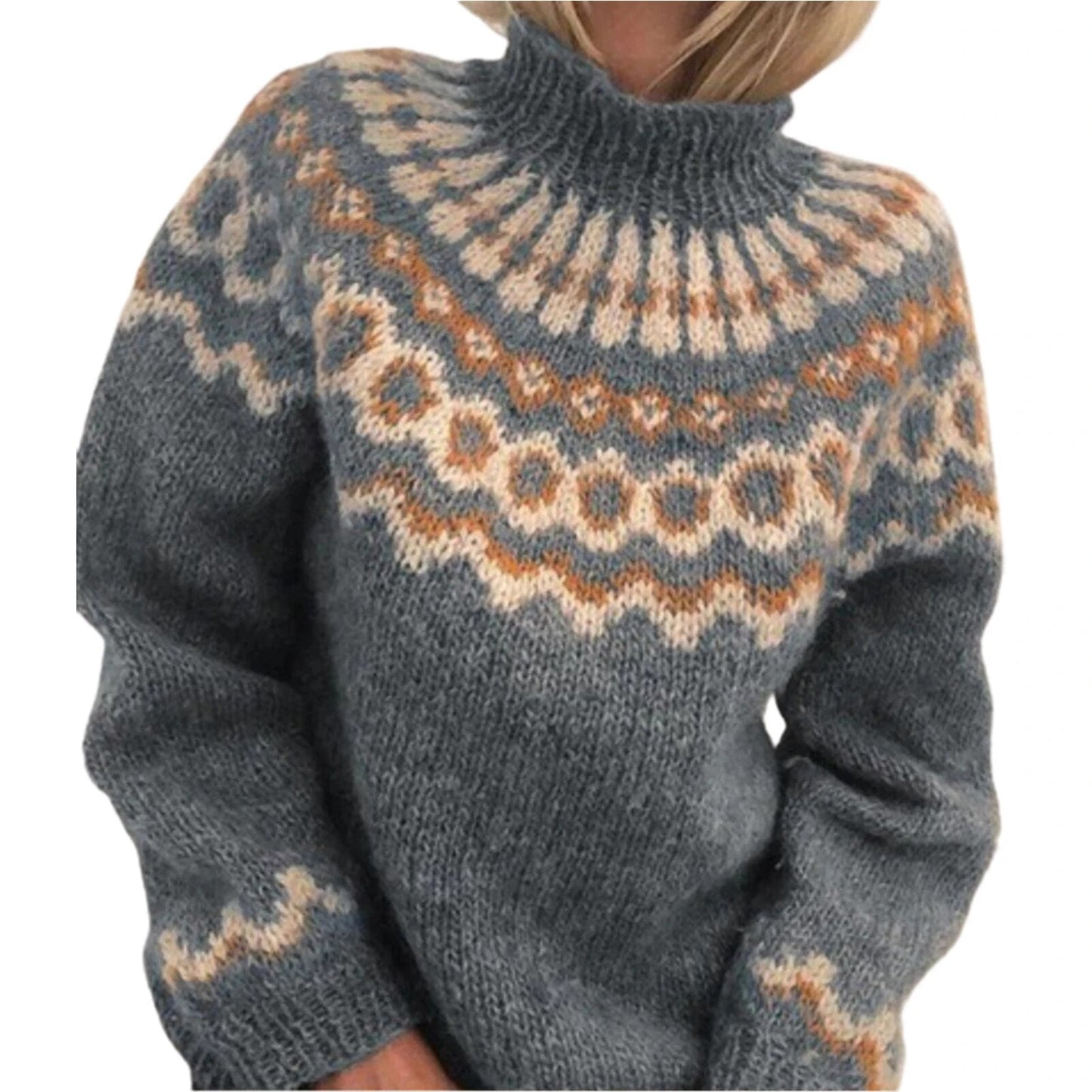 Ellie | Turtleneck knitted sweater for women