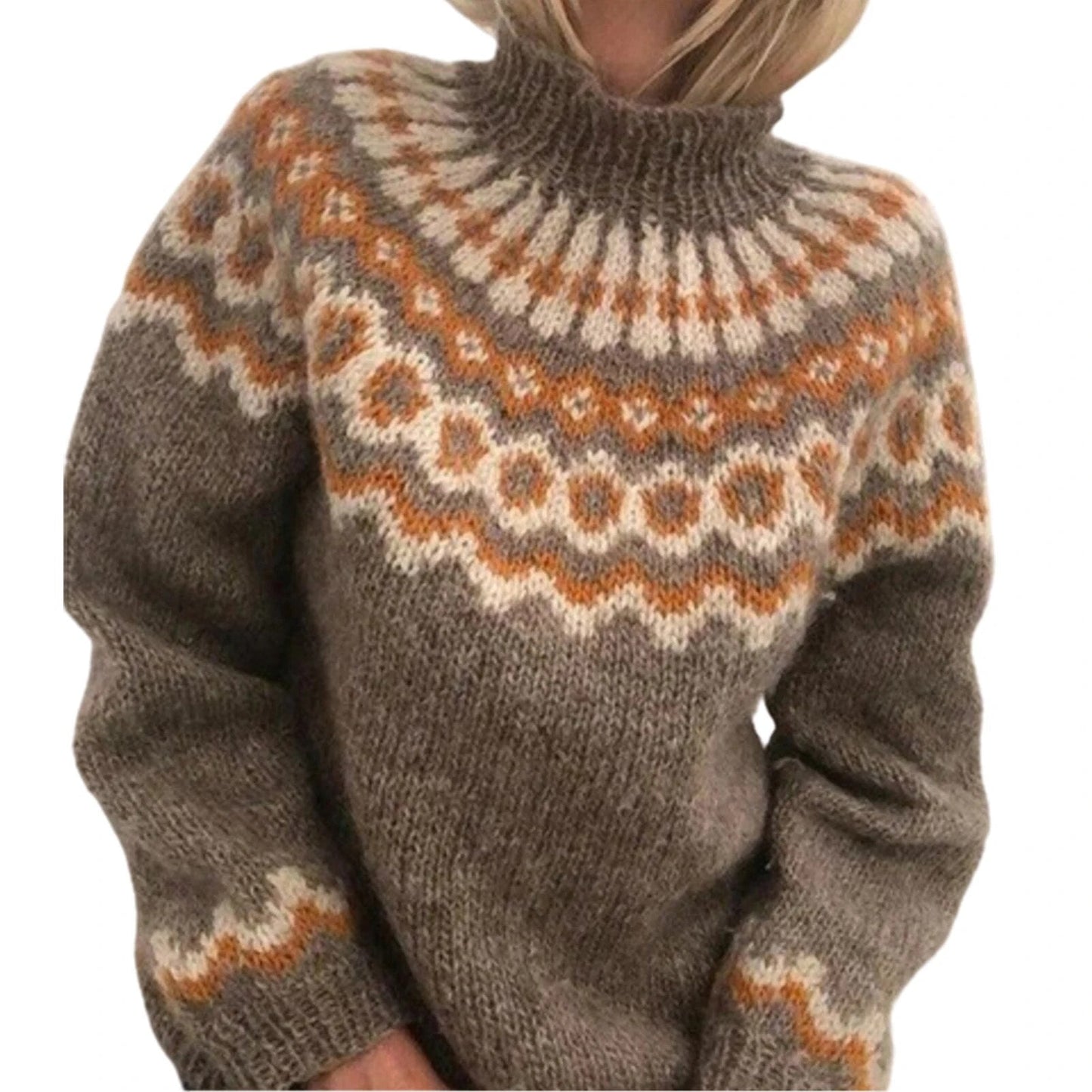 Ellie® | Turtleneck knitted sweater for women