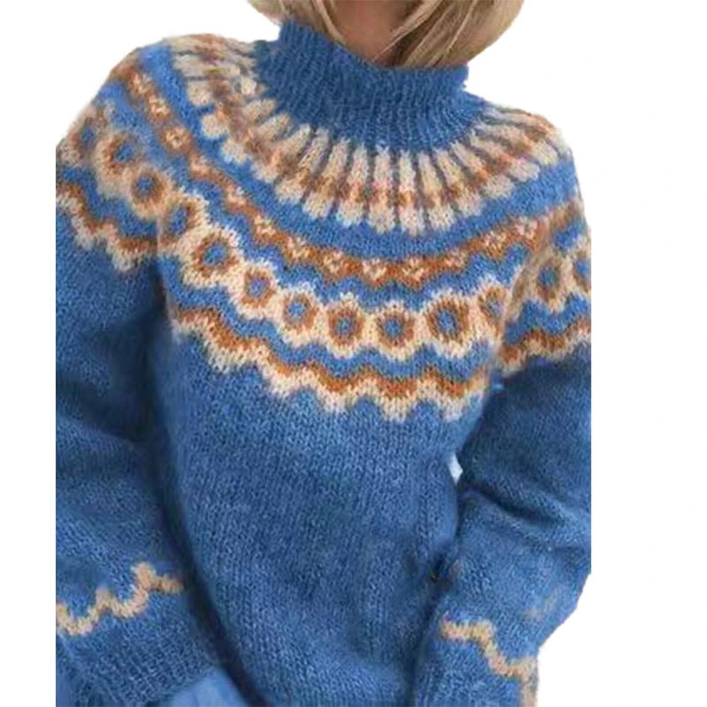 Ellie | Turtleneck knitted sweater for women