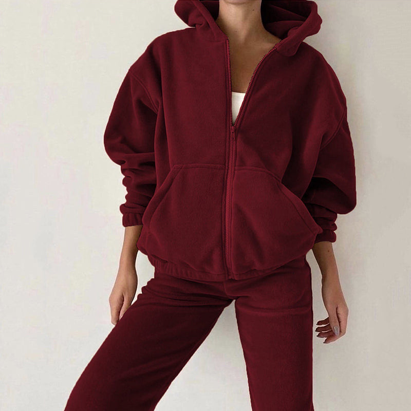 Concepcion | Velvet house set with hood and zip