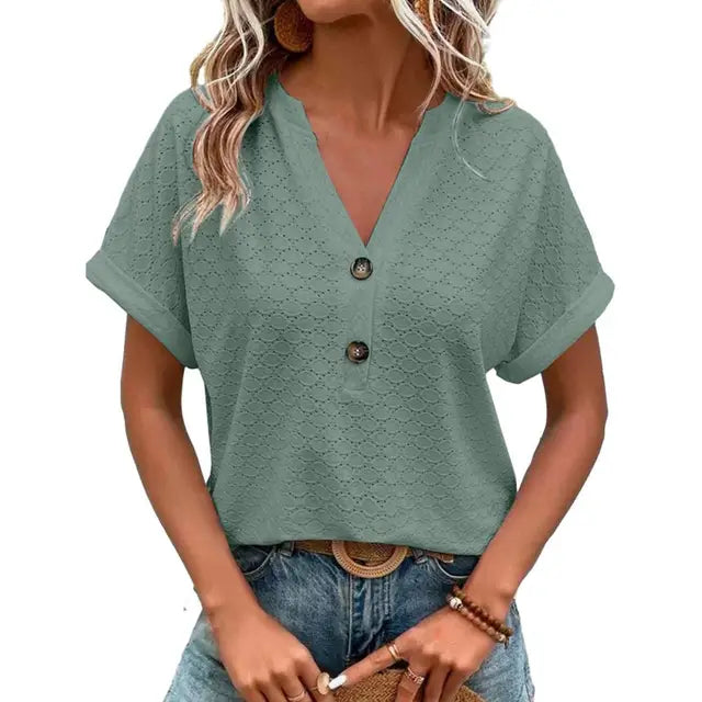Marta® | -Neck Top Comfortable and elegant for all days
