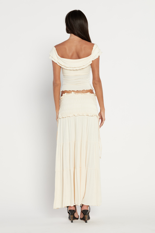 Gloria® | V-Neck Twist Skirt Set