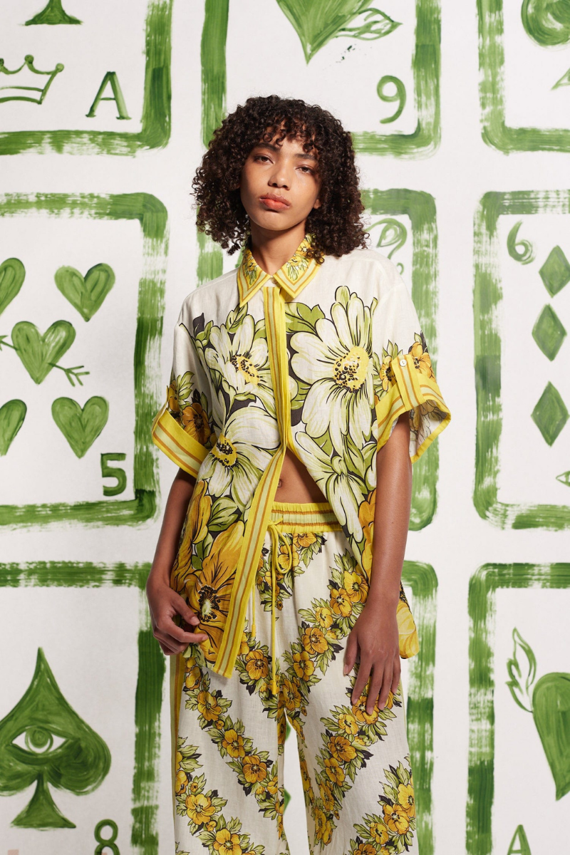 Xochitl® | Mid-Length Sleeve Floral Print Trouser Set