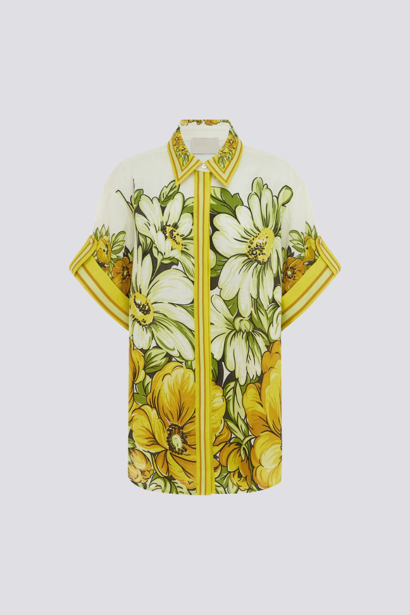 Luisa® | Mid-Length Sleeve Floral Print Trouser Set