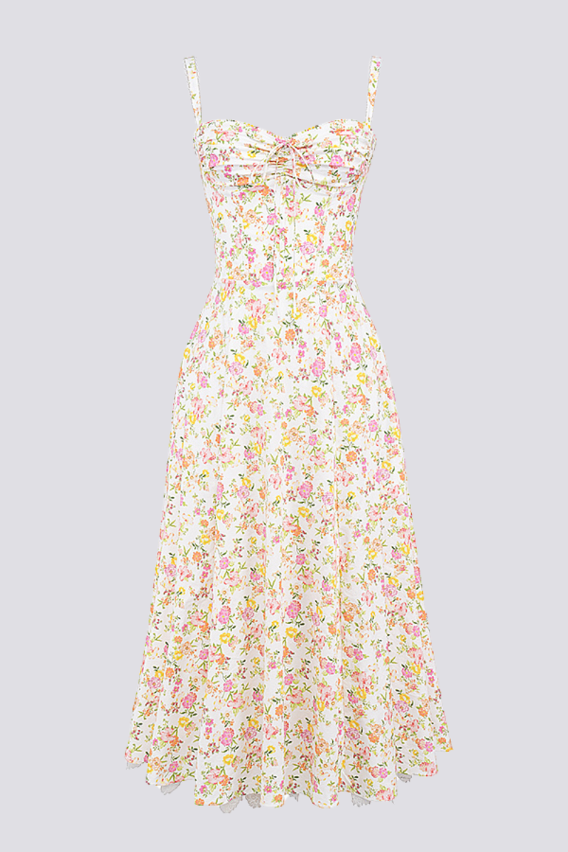 Olga® | Ruched Floral Maxi Dress