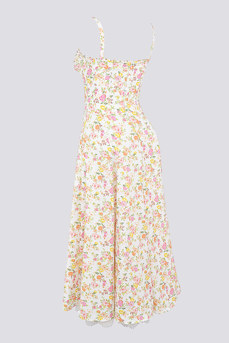 Xandra® | Ruched Floral Maxi Dress