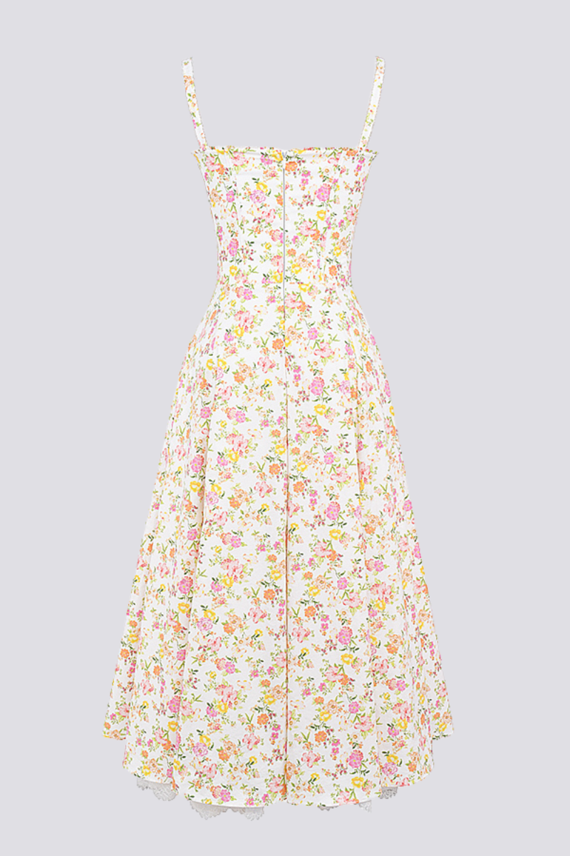 Xandra® | Ruched Floral Maxi Dress
