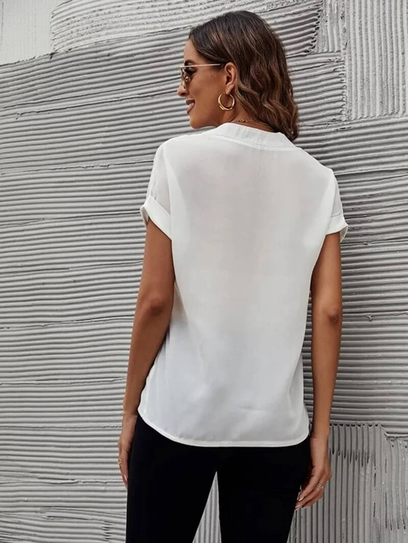 Erika® | Elegant Blouse With V-Neckline