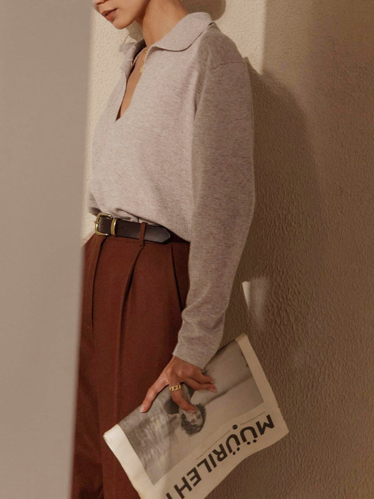 Vania® | Pull à col and V for women