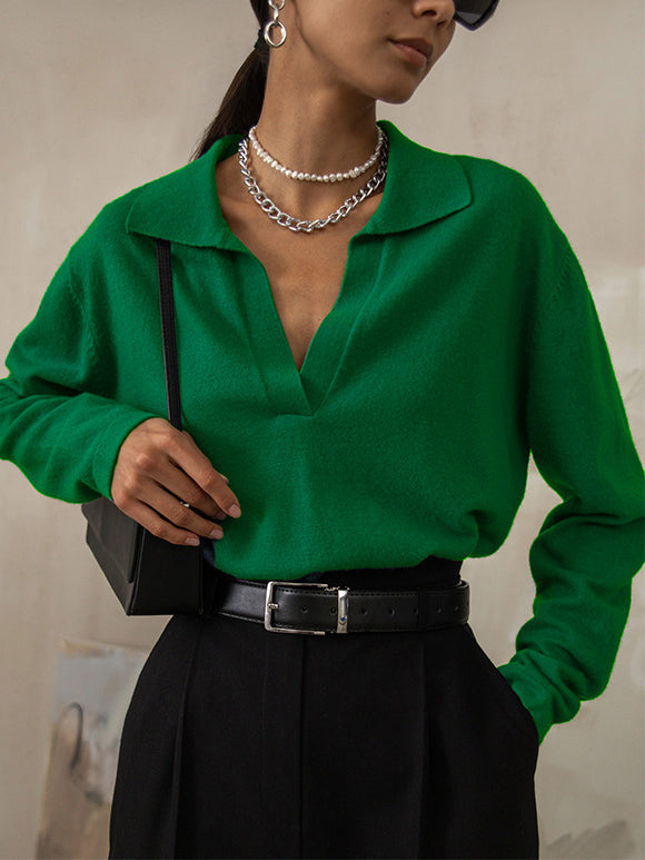 Flavia® | Pull à col and V for women