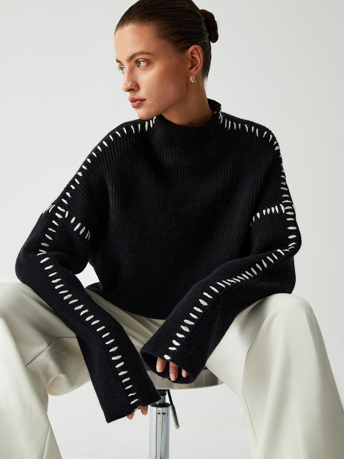 Lorena | Loose knit oversized sweater