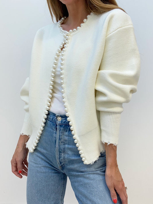 Jessa | Pearl cardigan for women