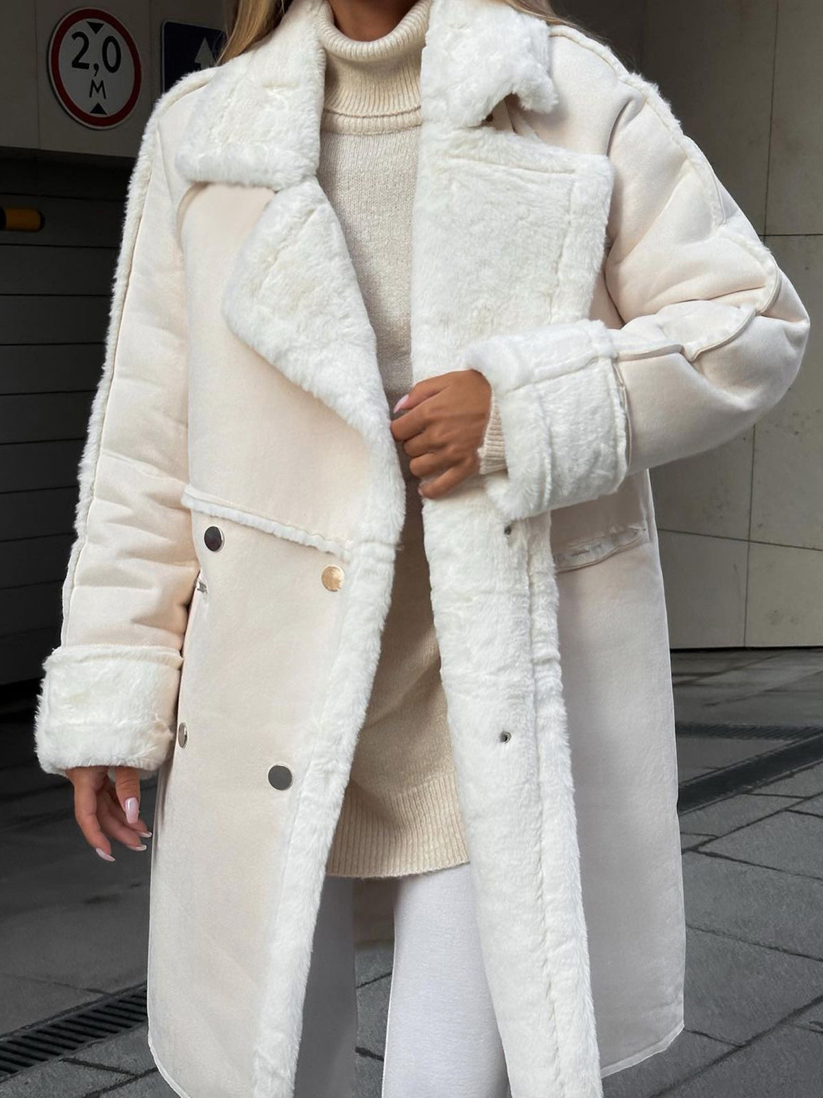 Justina® | Trench coat elegant and laine for women