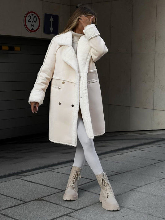Justina® | Trench coat elegant and laine for women