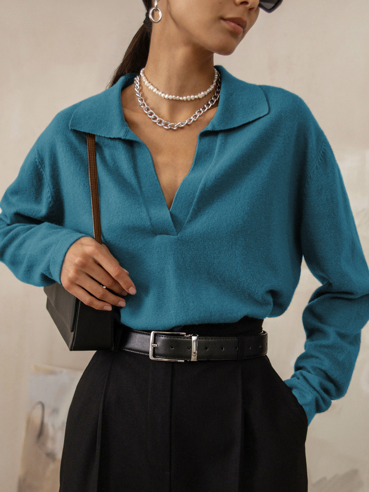 Greta | Sweater with collar