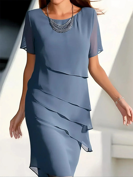 Cristal® | Elegant Cocktail Dress Made Of Chiffon