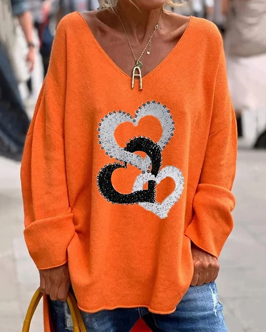 Edda | Comfortable graphic sweater