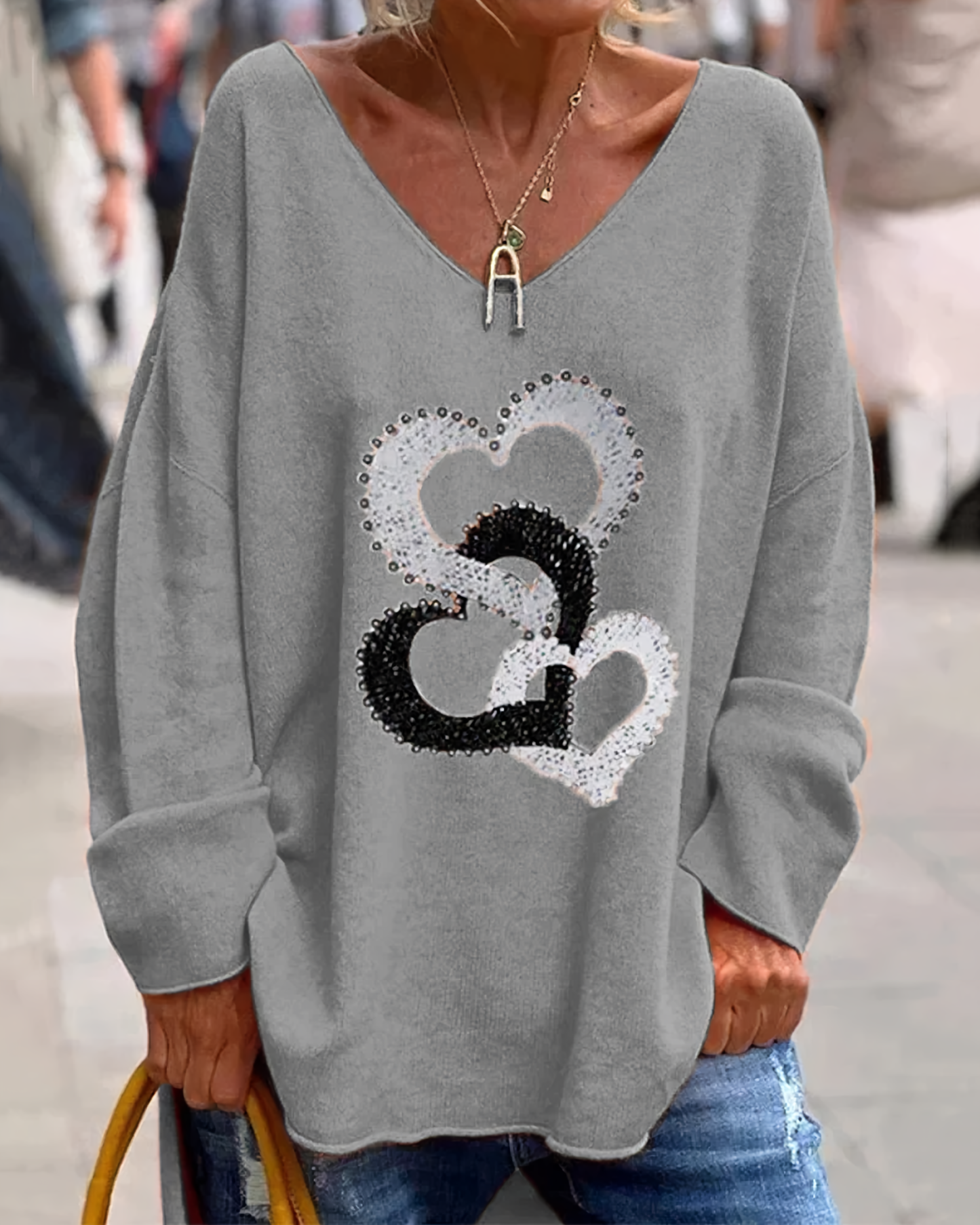 Edda | Comfortable graphic sweater