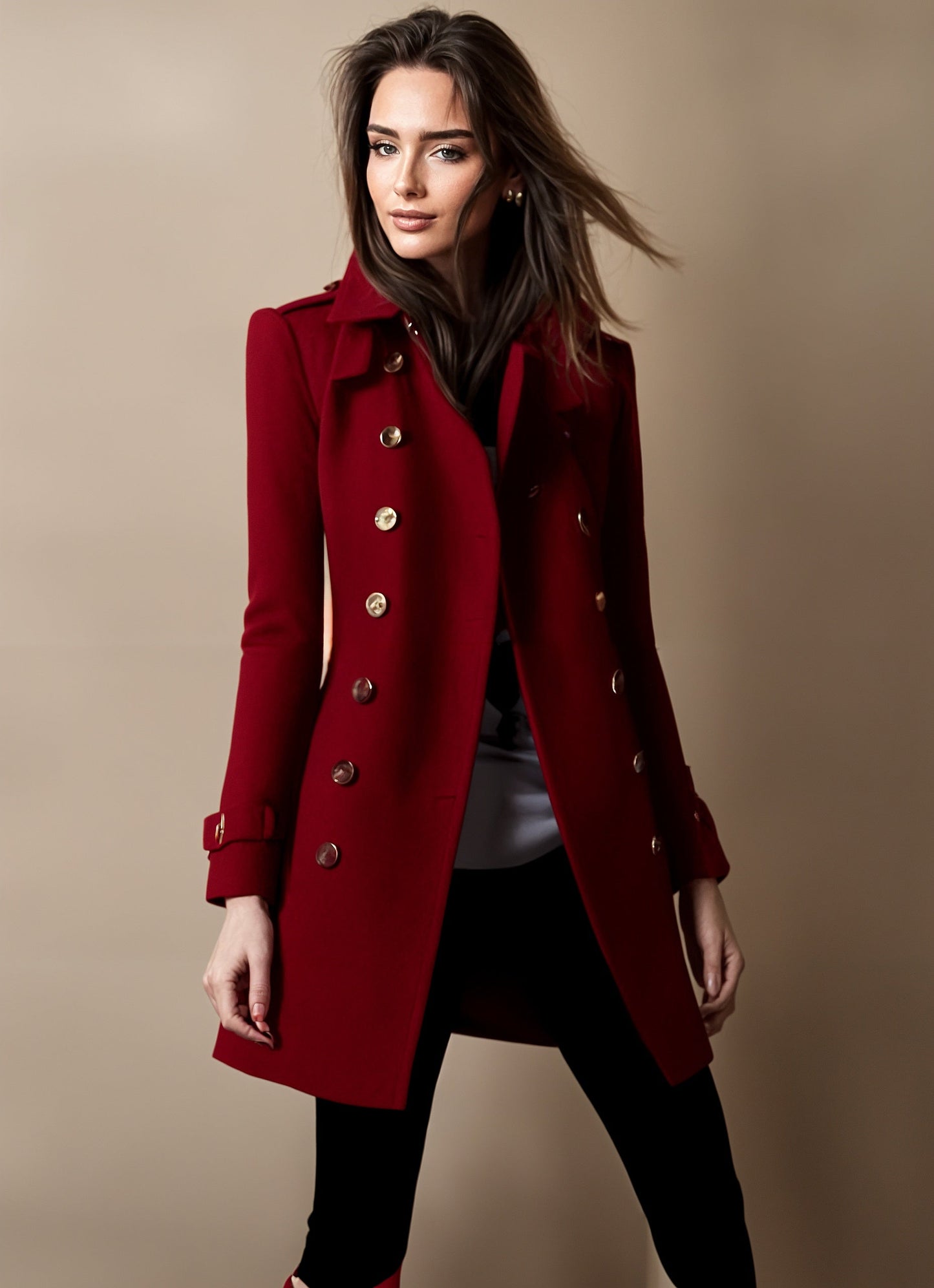 Camila® | Elegant winter jacket for women with buttons