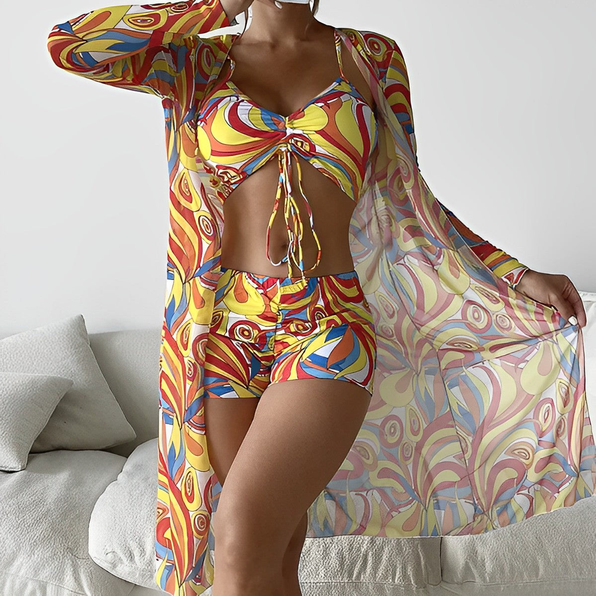 Lavinia® | Printed Swimwear With Swirls