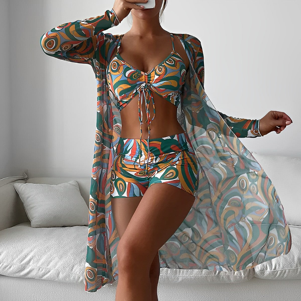 Lavinia® | Printed Swimwear With Swirls