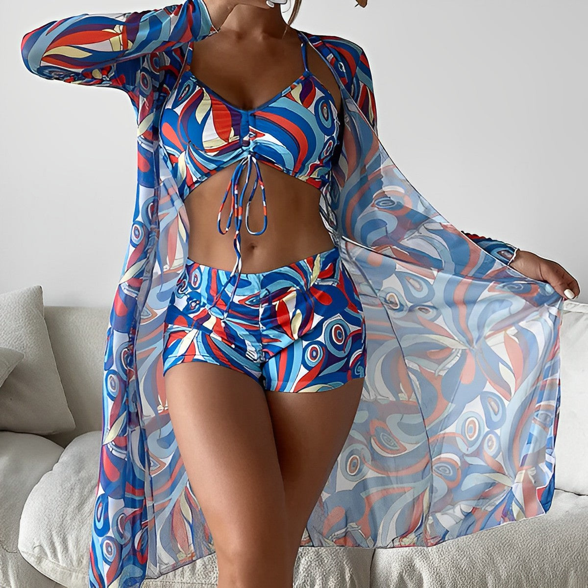 Lavinia® | Printed Swimwear With Swirls