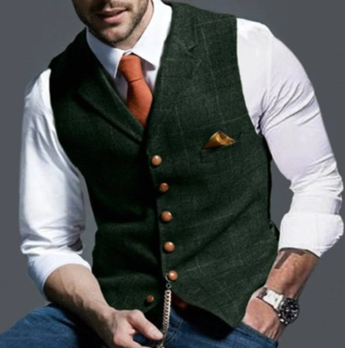Cameron | Men's Slim Fit Dress Vest